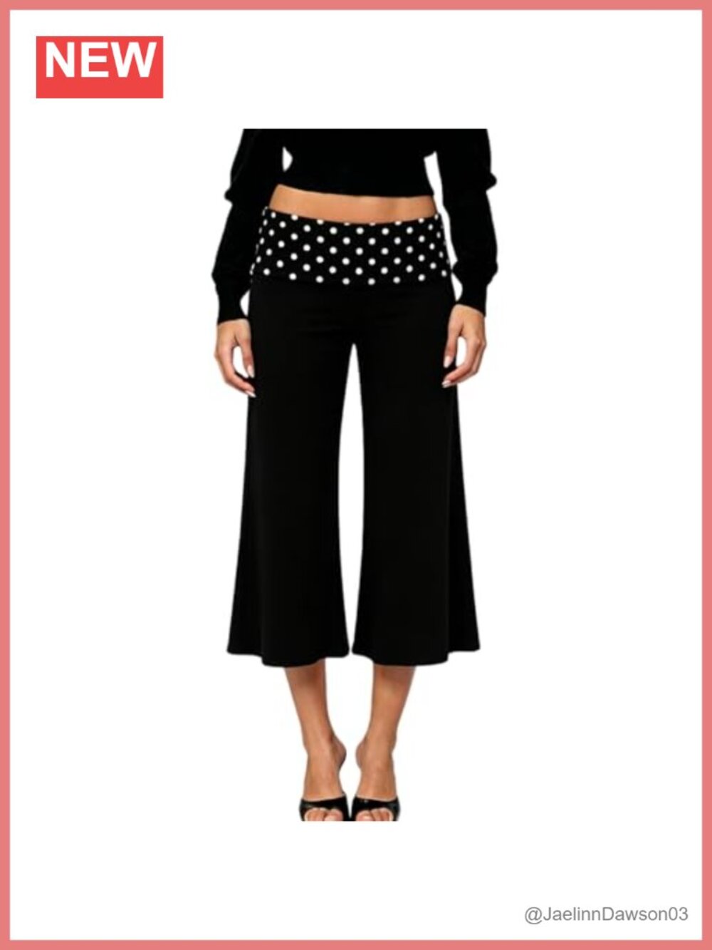 Flowy Capri Yoga Pants for Women Fold Over Low Rise Wide Leg Gaucho Pants